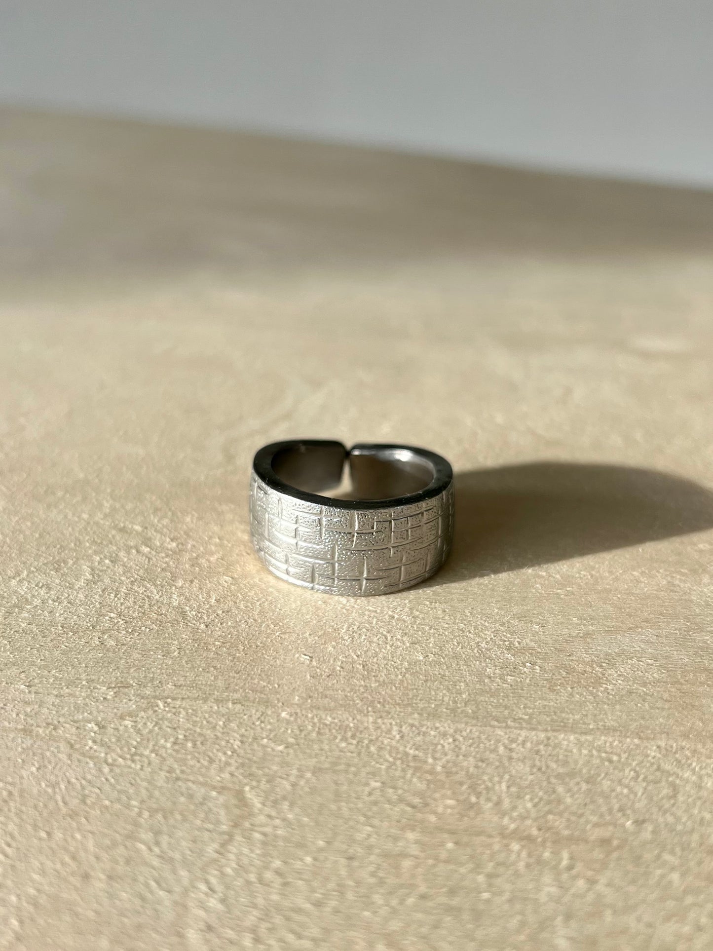 Gemusterter Besteckring Größe 62/10