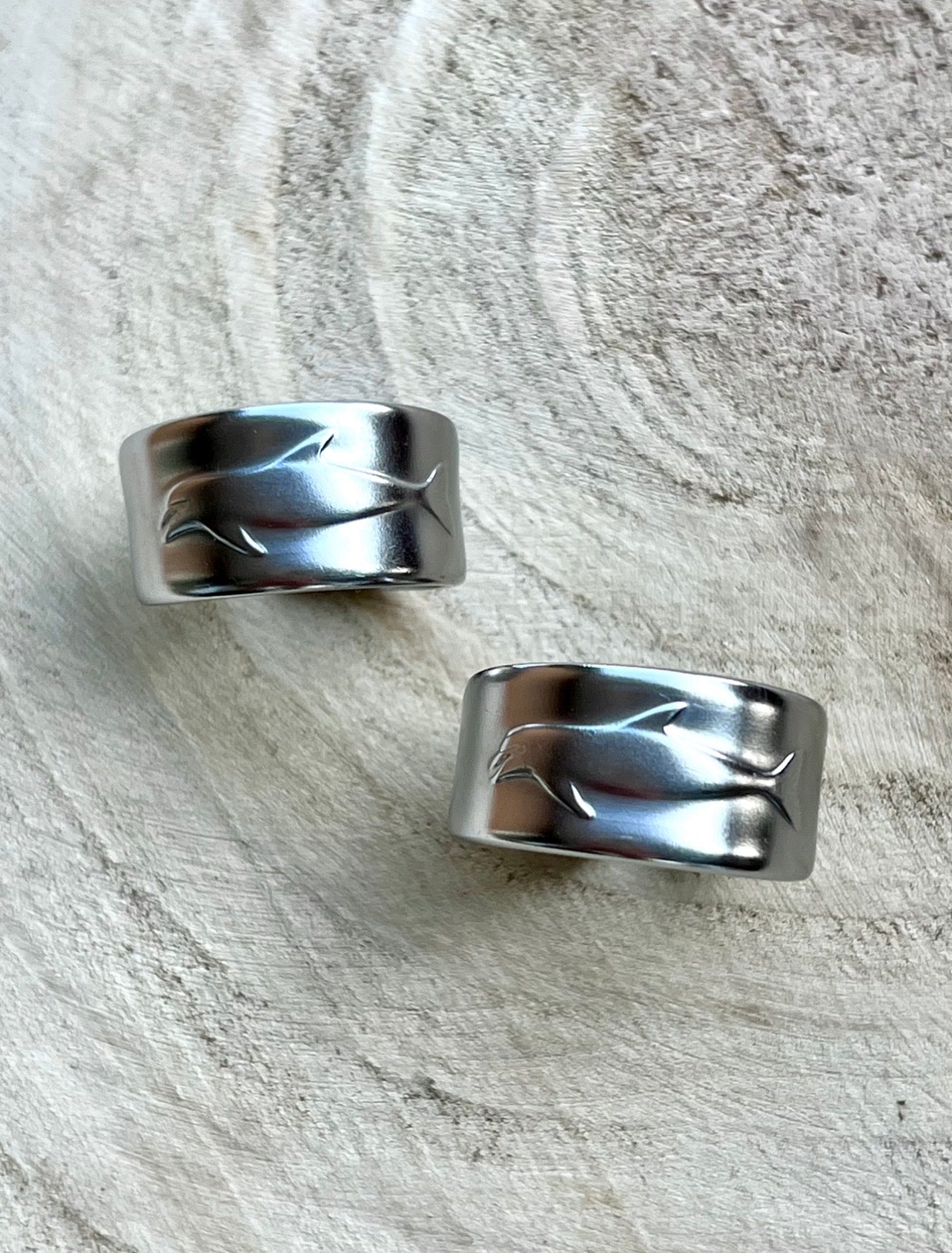 Dolphin / Porpoise Spoon Ring Size 52/6