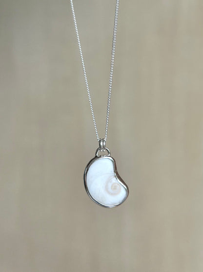 Shiva Auge (Operculum) Silberkette