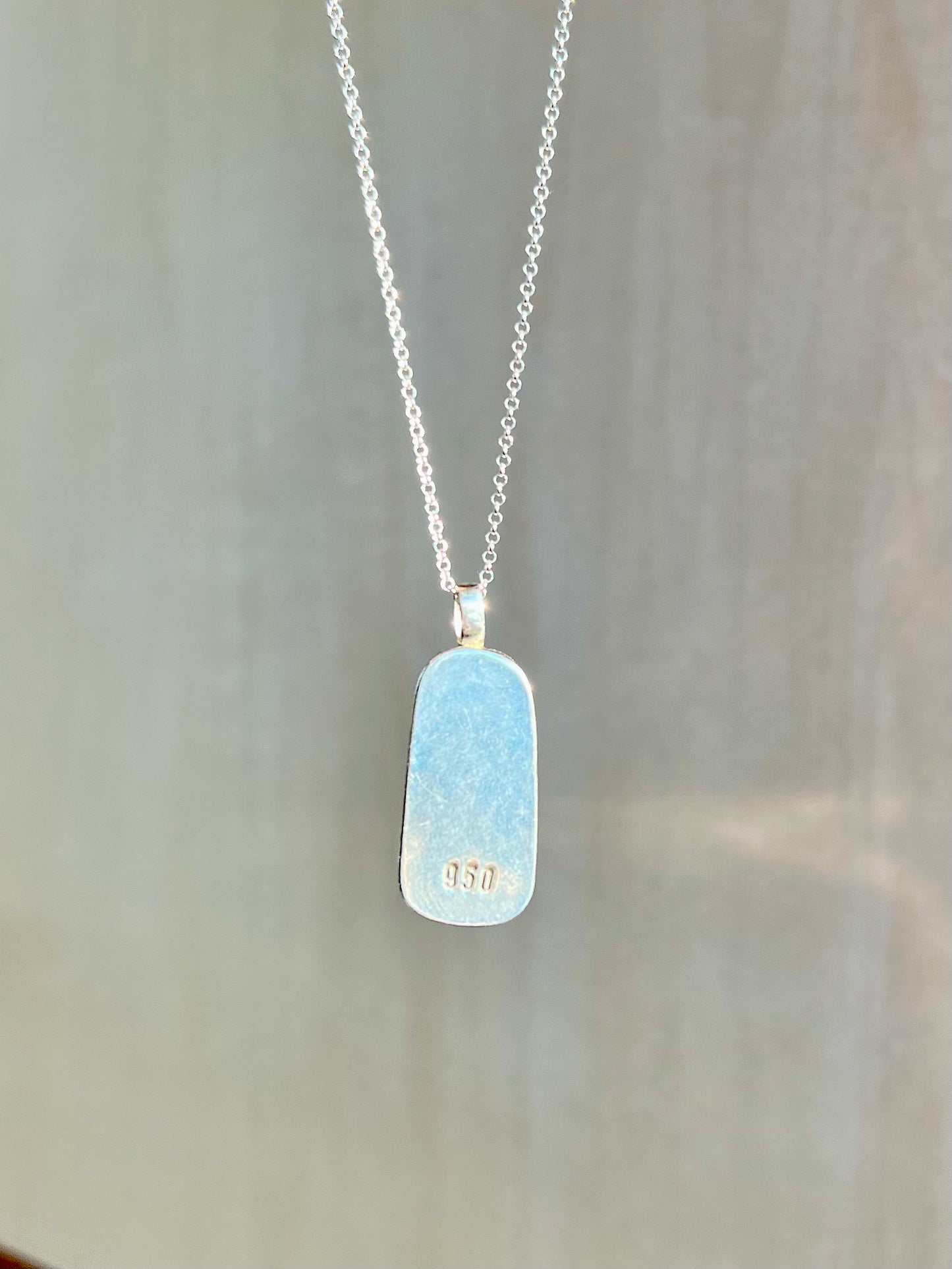 Grüne Meerglaskette