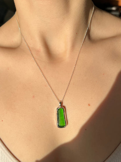 Grüne Meerglaskette