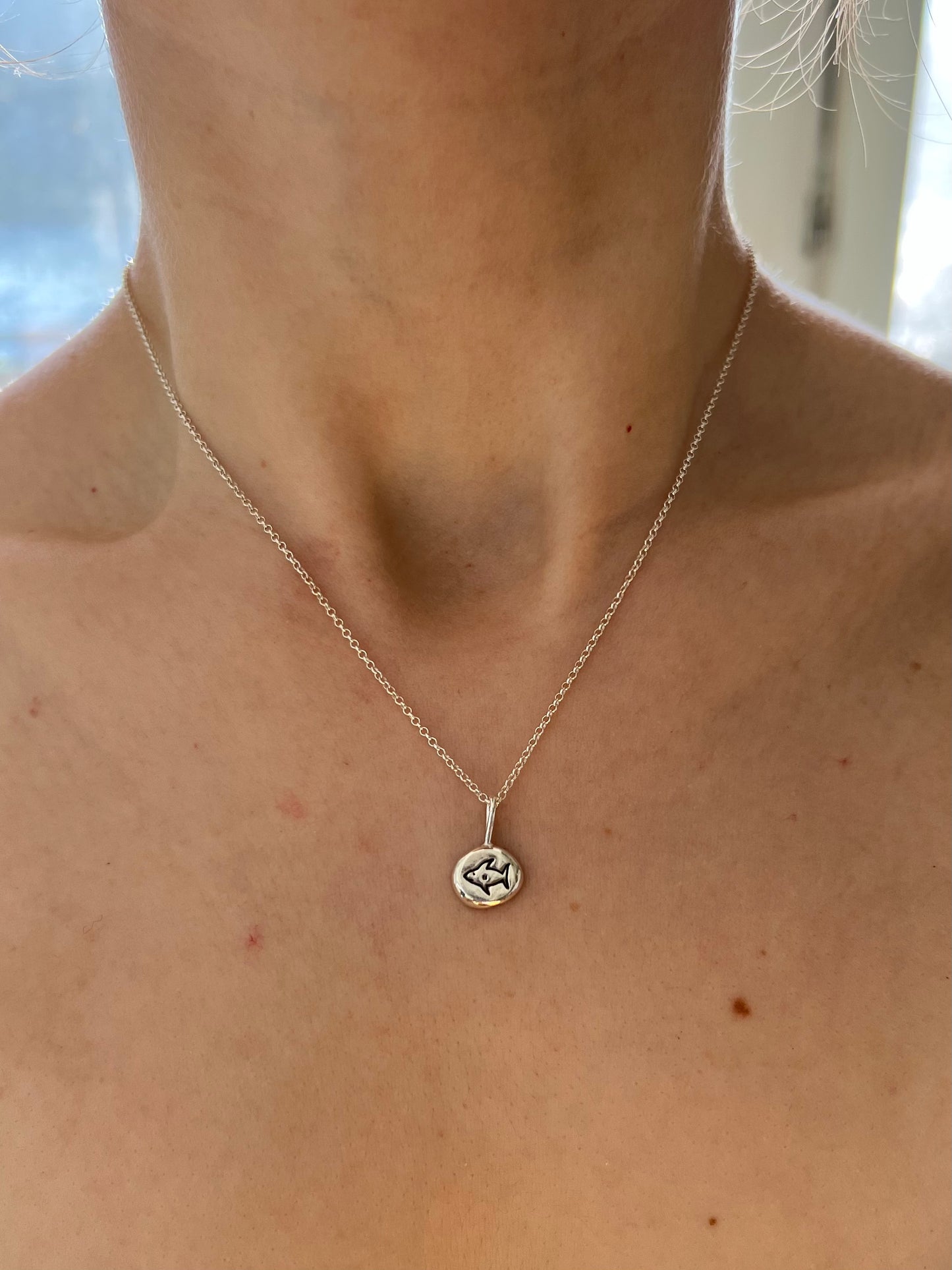 Hai-Kette aus recyceltem Silber