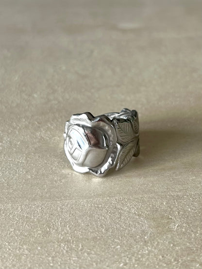 "Rose" Löffelring Größe 54/6,5