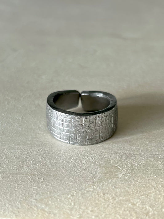 Gemusterter Besteckring Größe 62/10