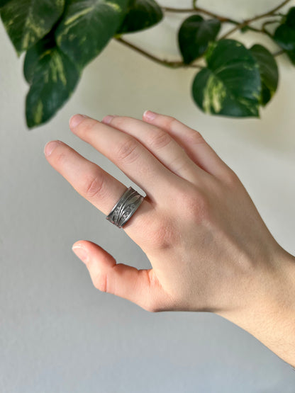 "Plant" cutlery ring size 59/8.5