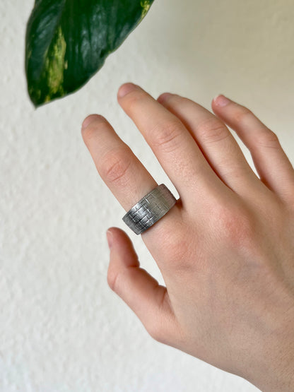 Gemusterter Besteckring Größe 62/10