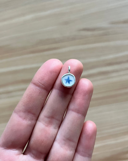 Seesternkette - Keramikscherbe in Silber