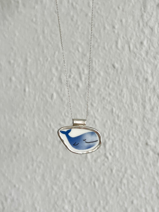 Walkette - Keramikscherbe in Silber