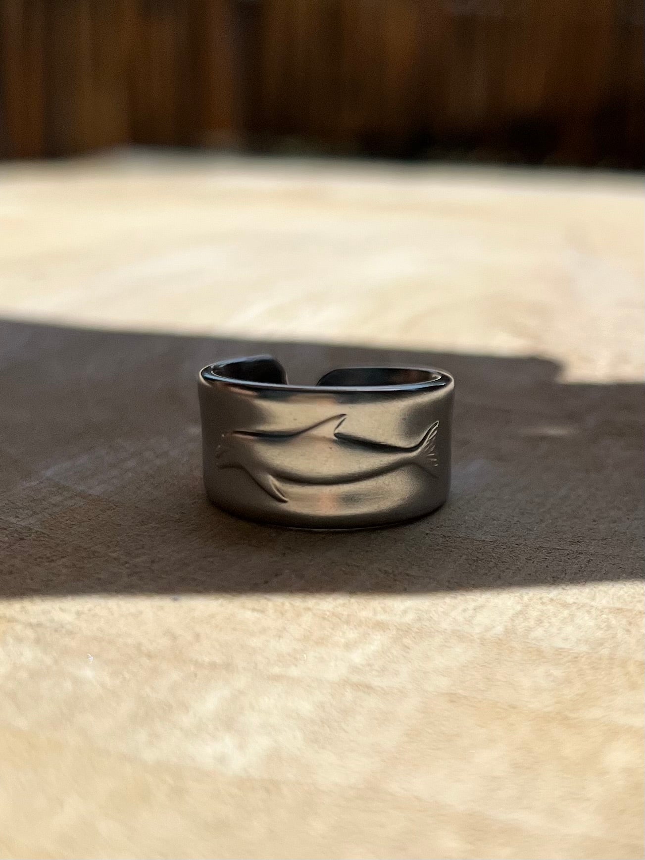 Dolphin / Porpoise spoon ring size 58/8.5
