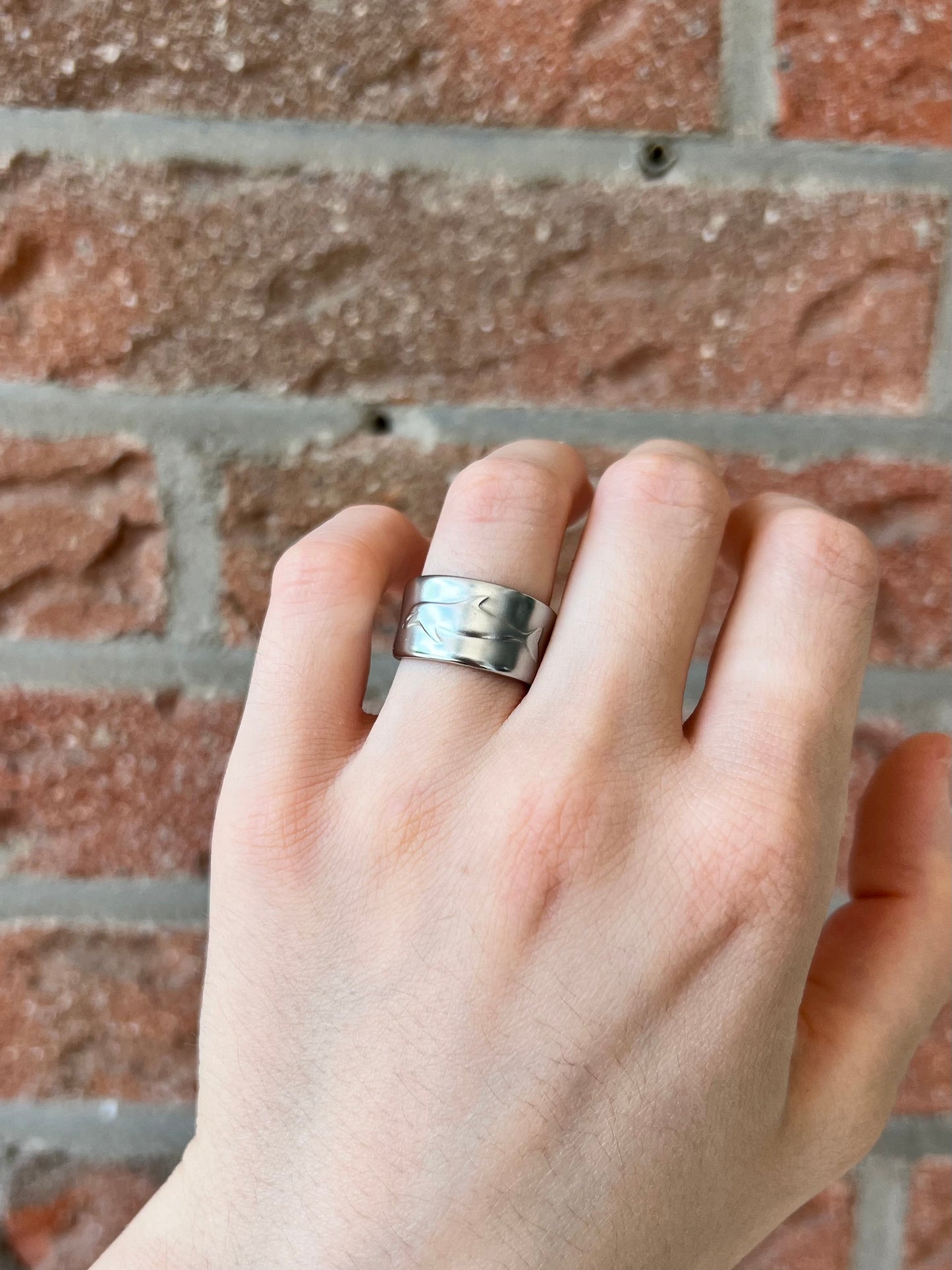 Dolphin / Porpoise Spoon Ring Size 52/6