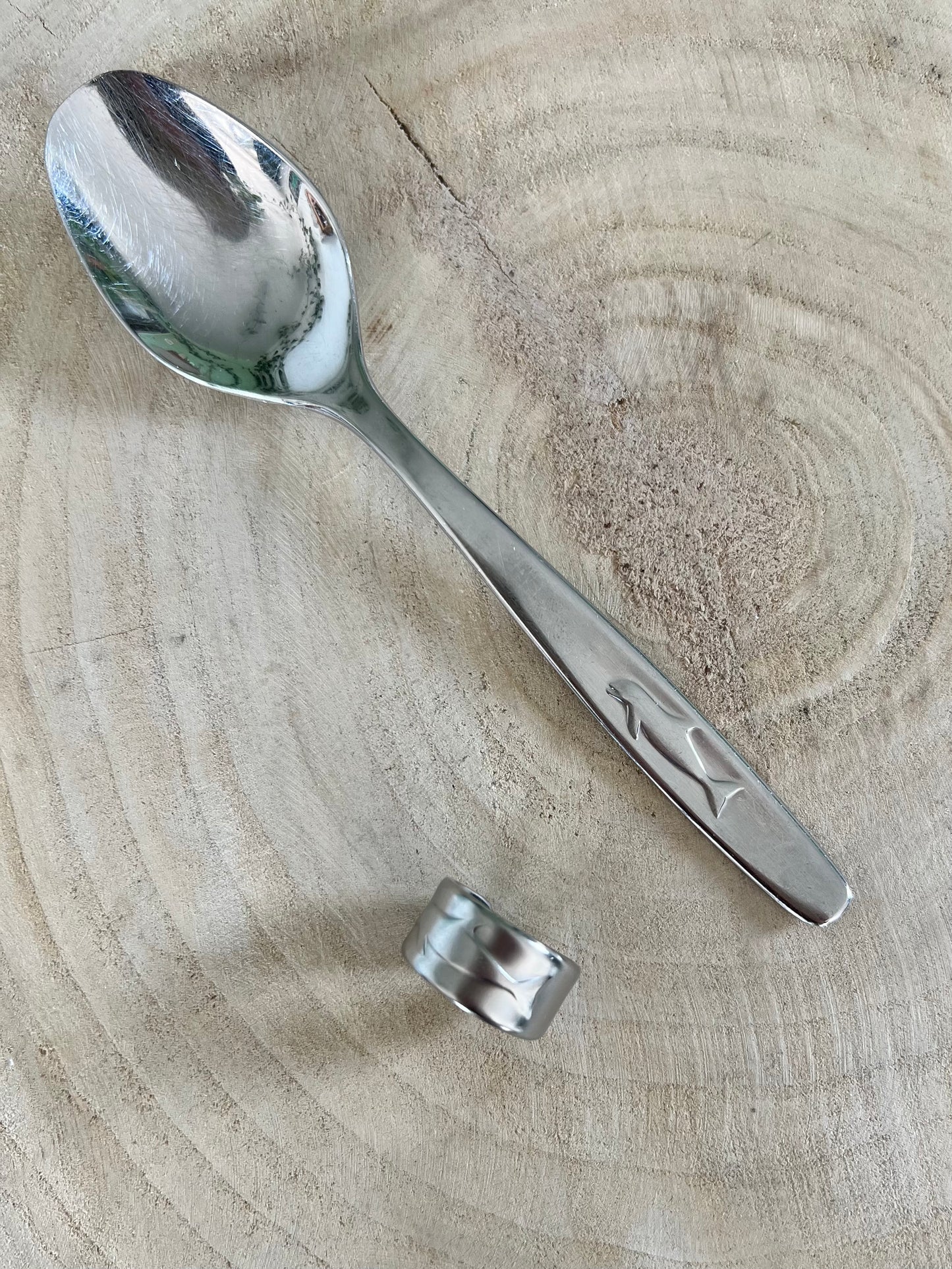 Dolphin / Porpoise spoon ring size 58/8.5
