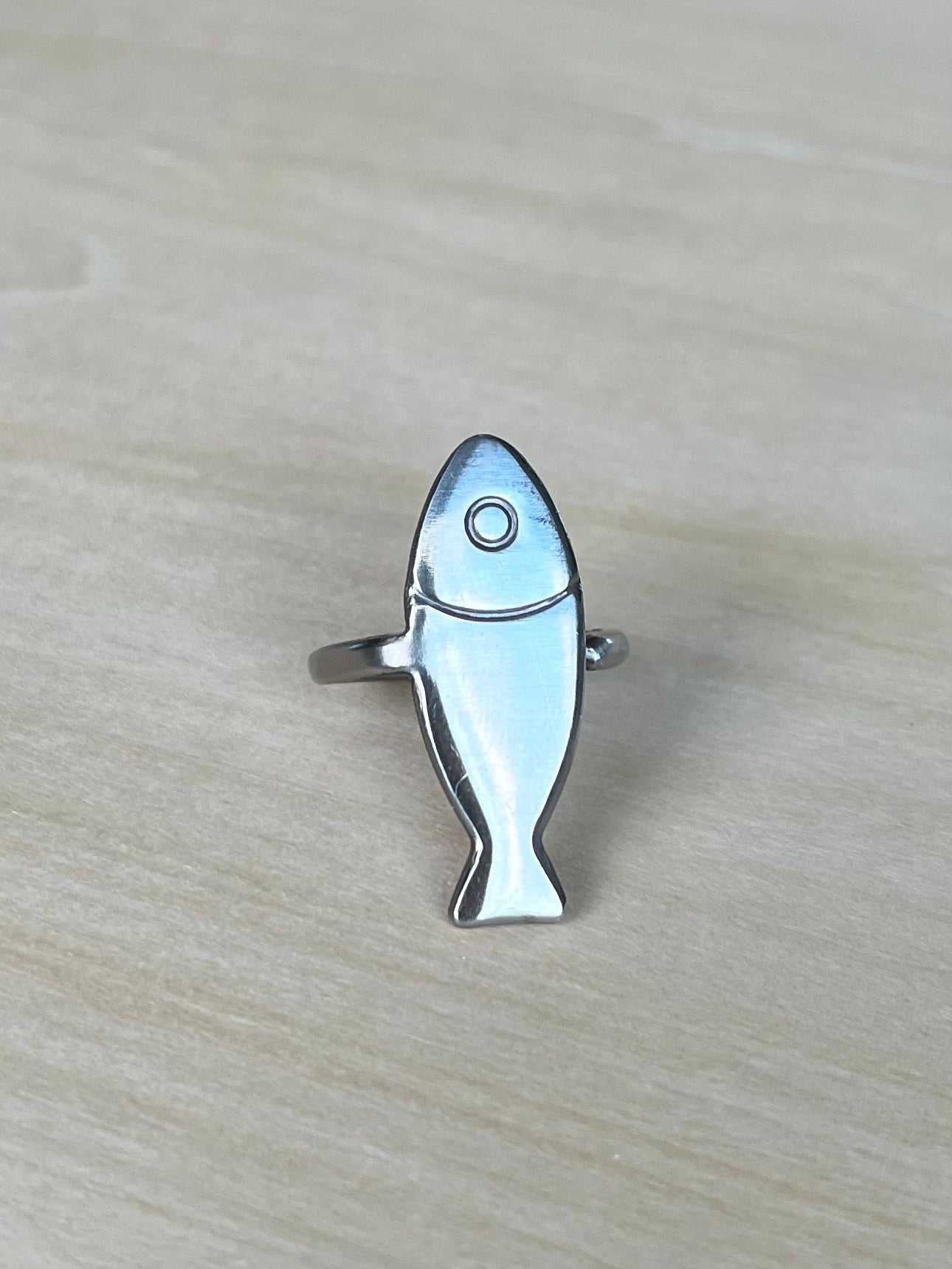 Fish spoon ring size 58/8