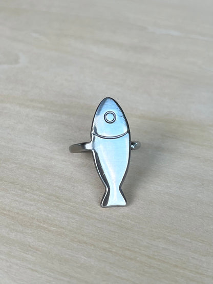 Fish spoon ring size 58/8