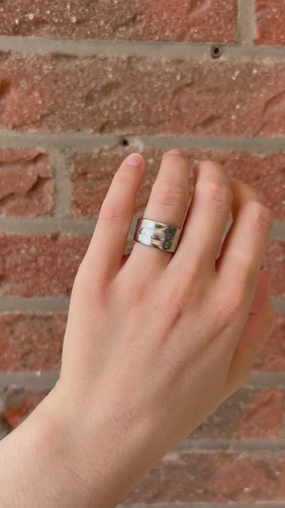 Dolphin / Porpoise Spoon Ring Size 52/6